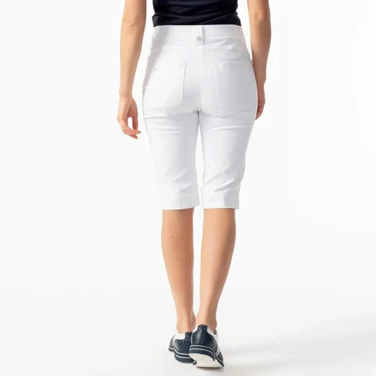Daily Sport Basic Women's Solid Lyric Stretch City Shorts-White, Black, or Navy