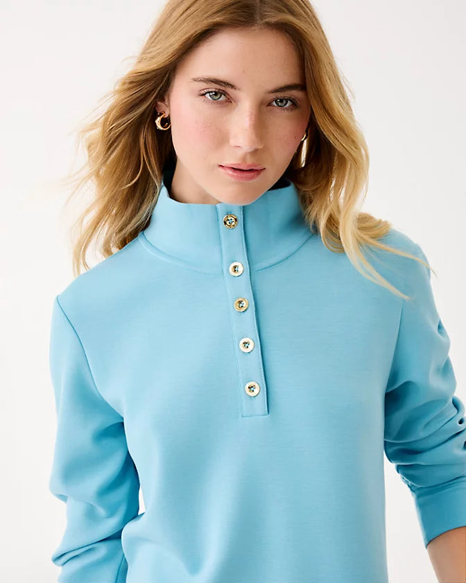 Lilly Pultizer Cowie Pullover-Bellevue Blue