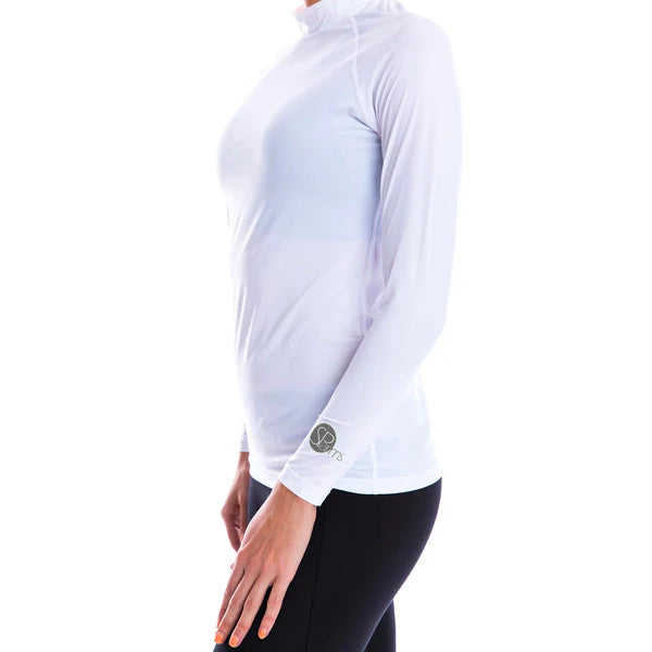 SParms Ladies Sun Protection Long Sleeve Shirt-White
