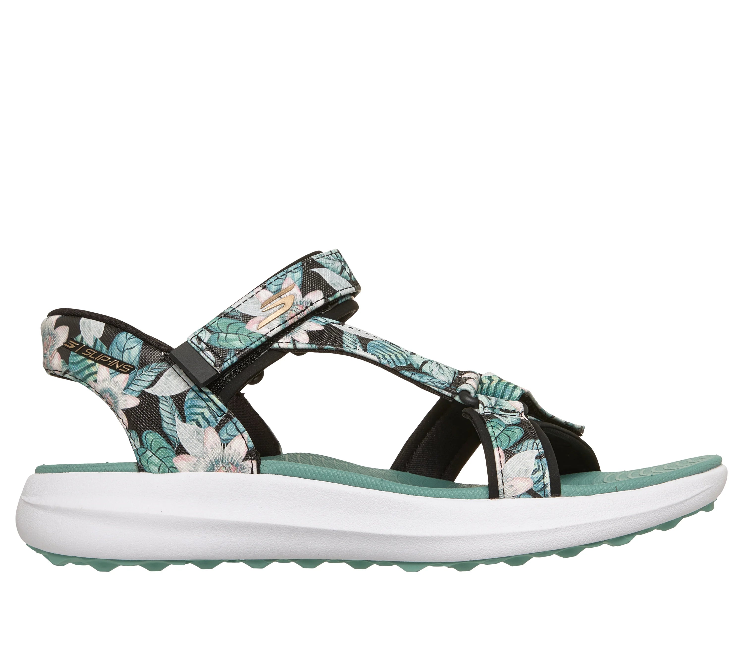 Skechers NEW GO GOLF Skechers Slip-ins: GO GOLF Sandal-Black Palm Print