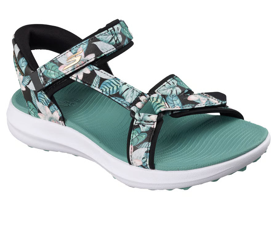 Skechers NEW GO GOLF Skechers Slip-ins: GO GOLF Sandal-Black Palm Print