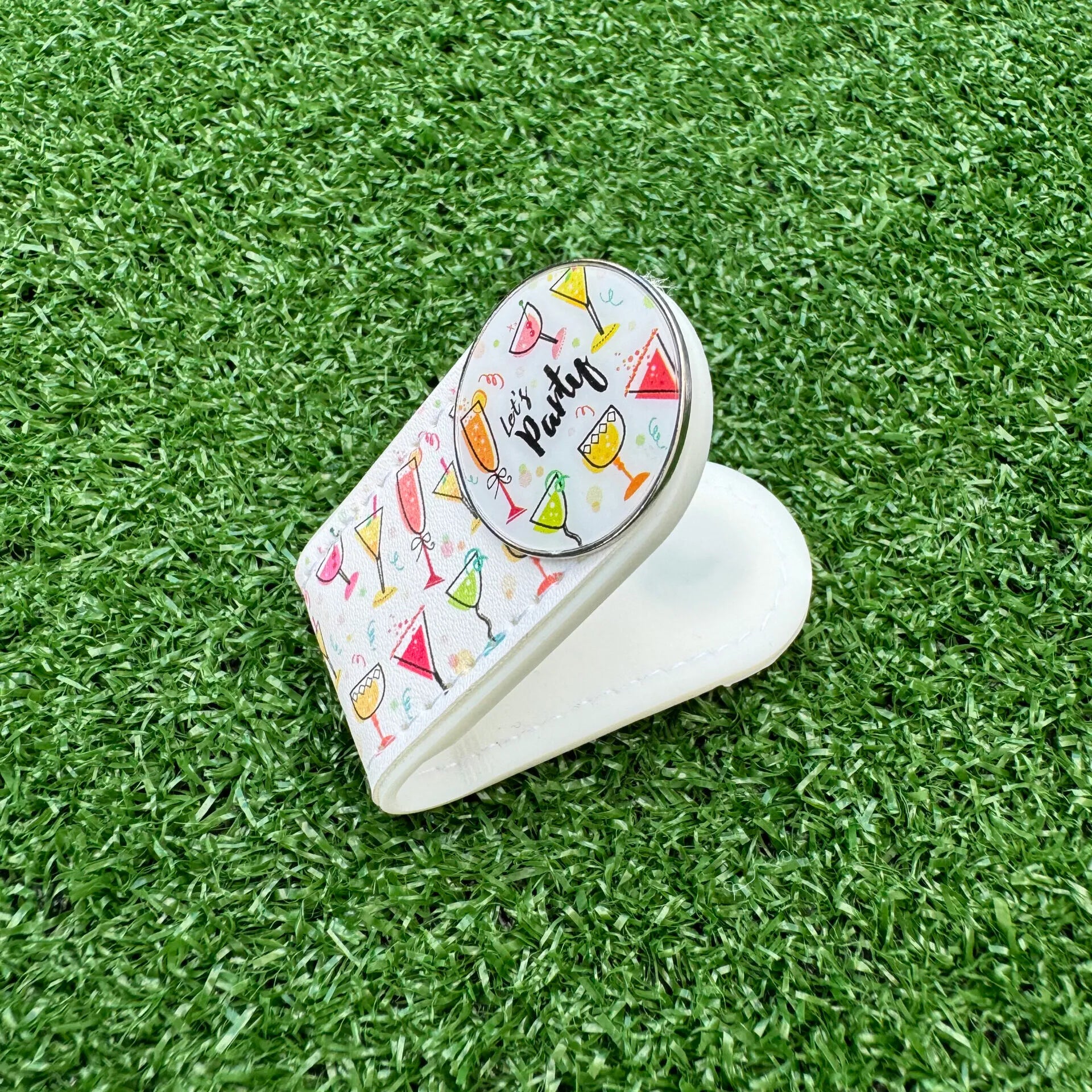 BOG Golf Printed Crocodile Clip with Matching Ballmarker-16 Different Designs