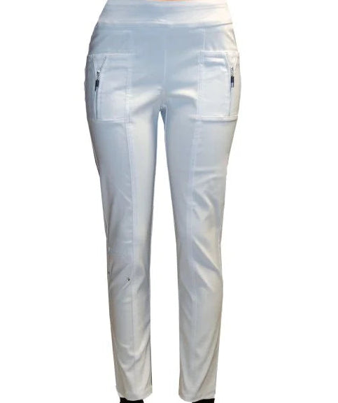 Jamie Sadock Basic Skinnylicious Golf Ankle Pants-White
