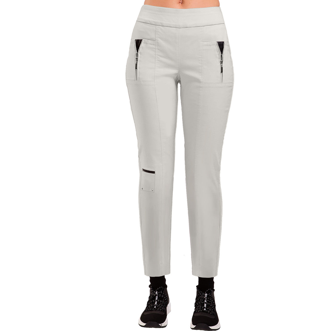 Jamie Sadock Basic Skinnylicious Golf Ankle Pants-Oyster Grey