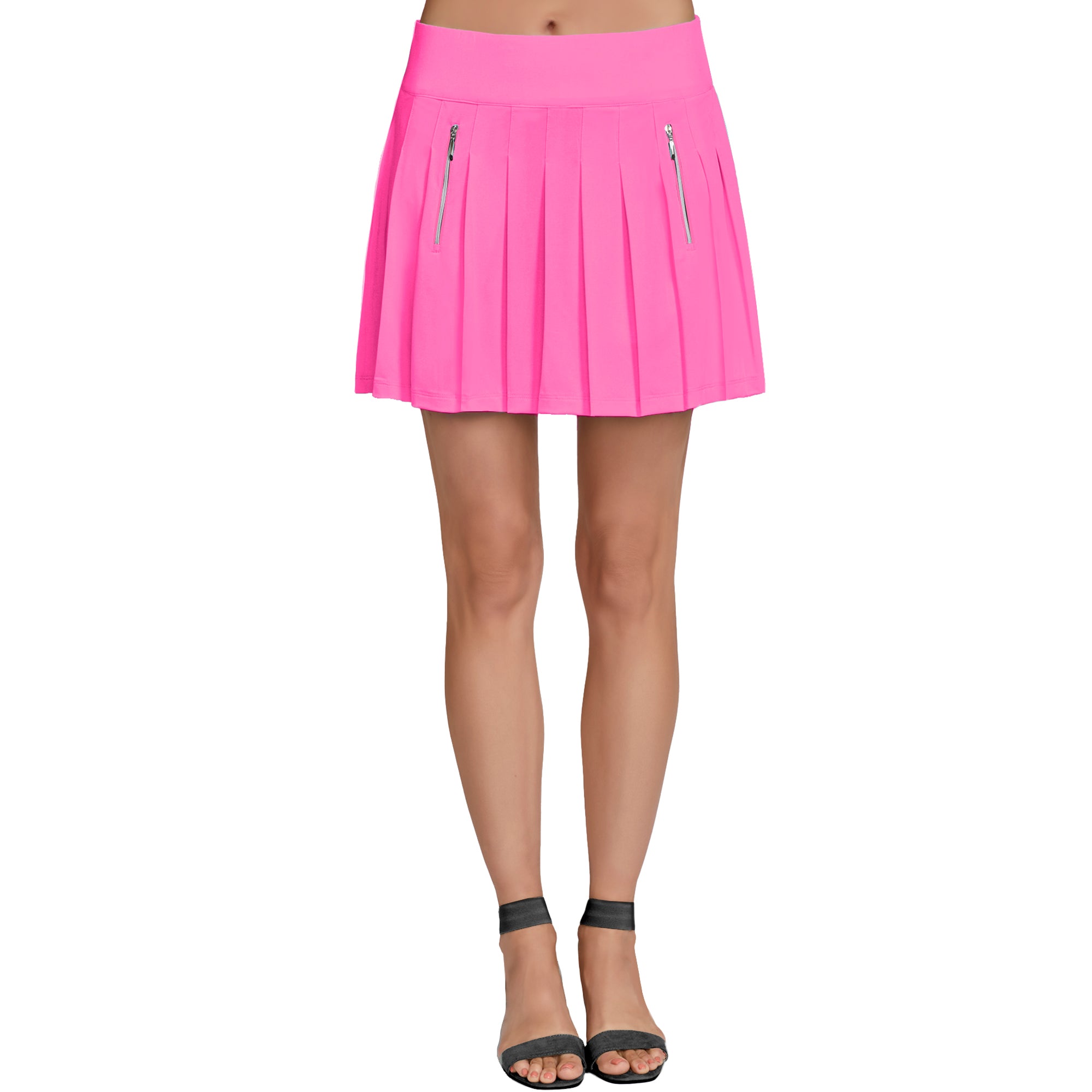 Jamie Sadock Ravishing Collection Basic Women's Cooltrex Pull On Pleated 16" Skort-Ravishing Pink