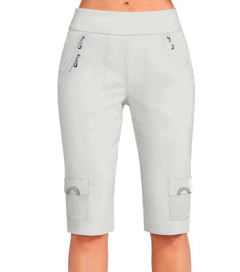 Jamie Sadock Basic Collection: Basic Women's Skinnylicious Pull on 24.5" Knee Short-Oyster