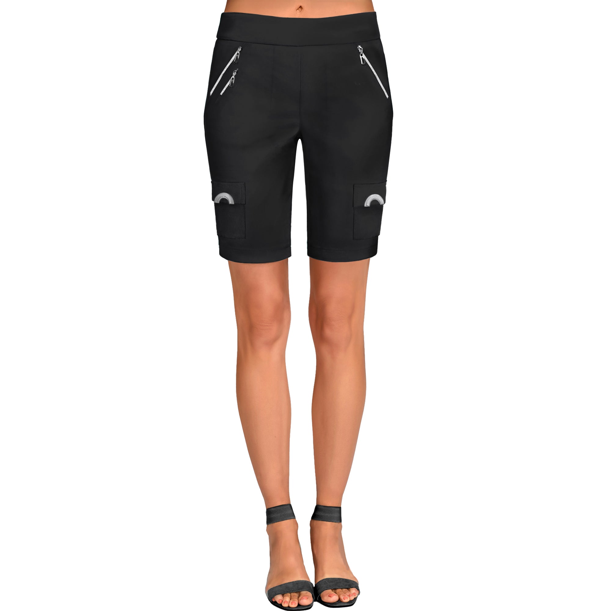 Short Capri Femme Jamie Sadock Noir, Taille 2 - Nylon, Confortable Pour Le Voyage
