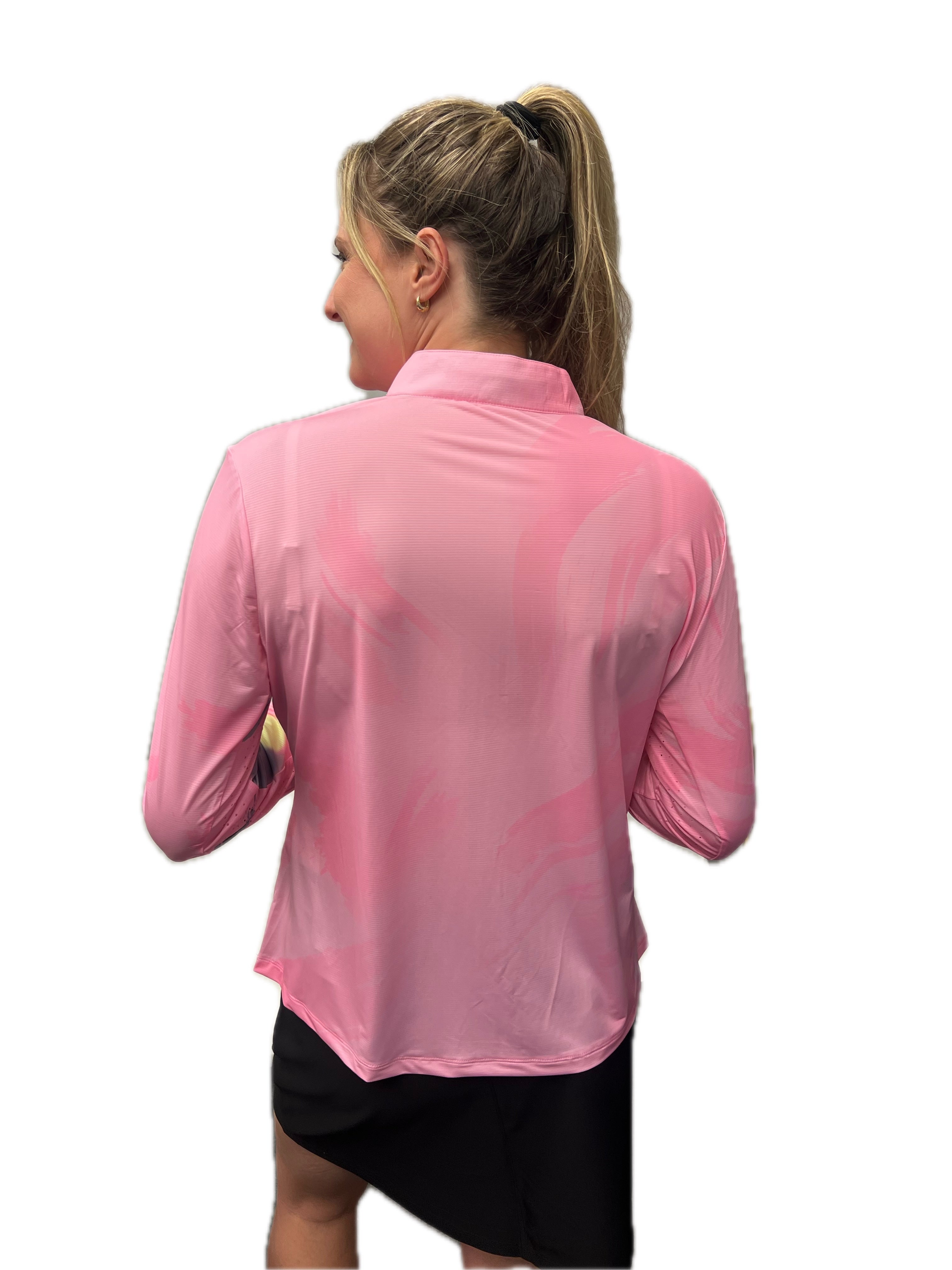 Jamie Sadock Baby Basic Sunsense Long Sleeve Ultralight Sun Shirt-Feathers Print