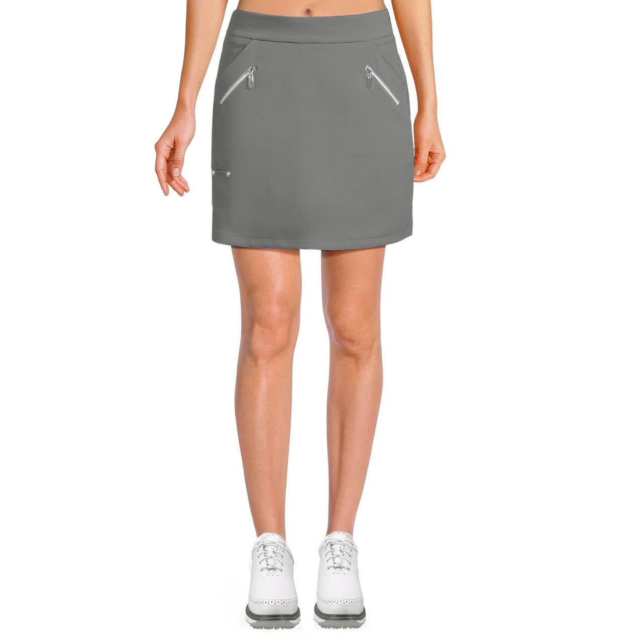 Jamie Sadock Azalea Basic Women's Elegante Lightweight 17" Skort-Charcoal