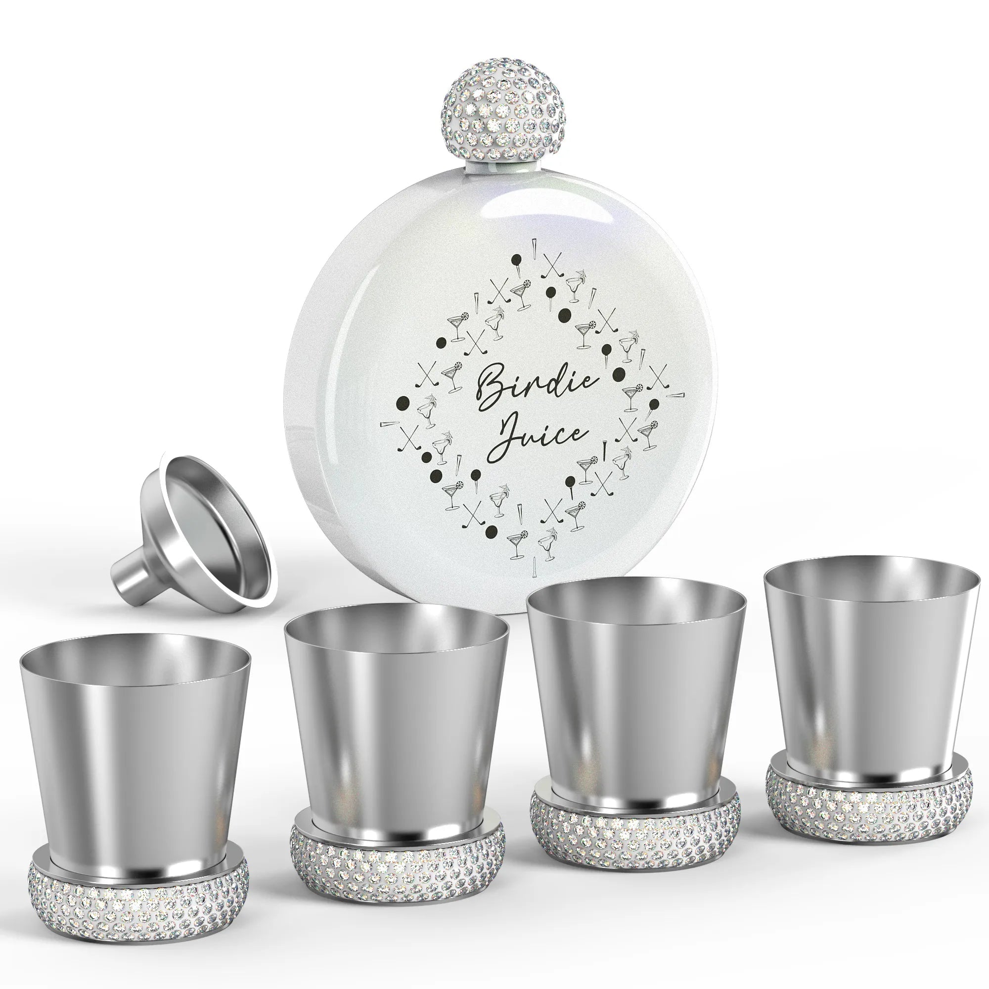 BOG Birdie Juice Flask and Shot Glass Set