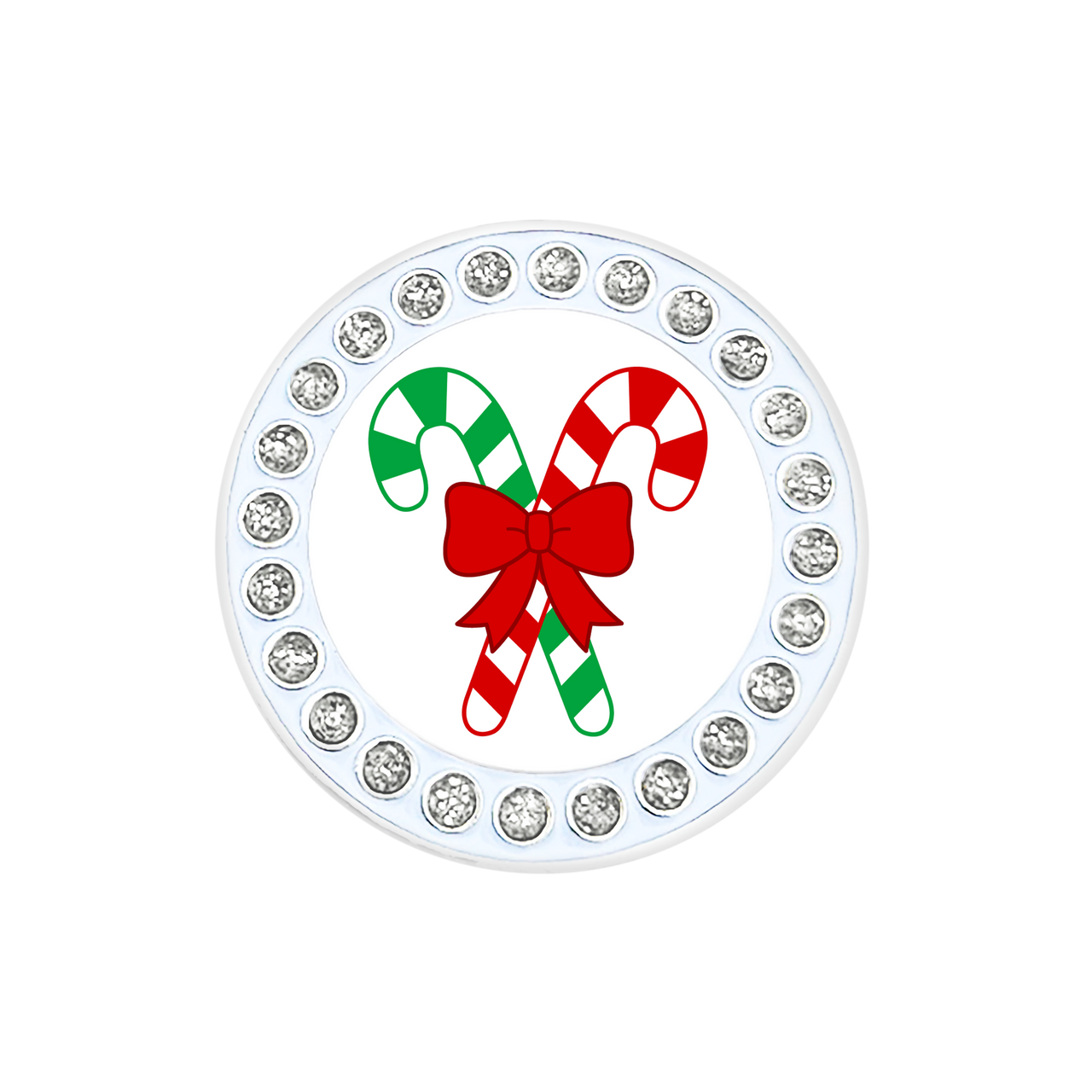 Navika Candy Canes Sparkly Ballmarker and clip set