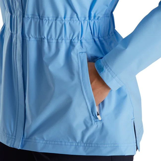 FootJoy HydroLite Ladies Waterproof Rain Jacket-Blue
