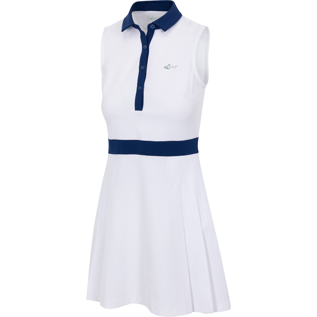 Greg Norman Court Dress-White/Navy