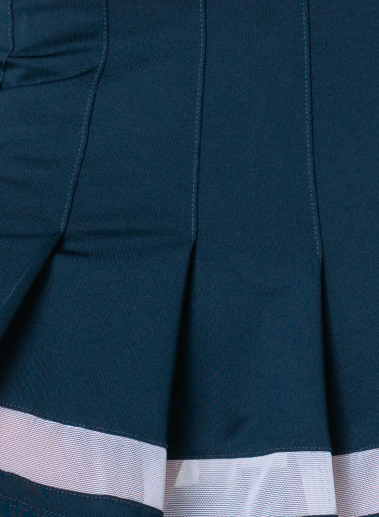 Lucky in Love PS I Love You Love Corner Pleated 16" Skort-Midnight and Mulberry