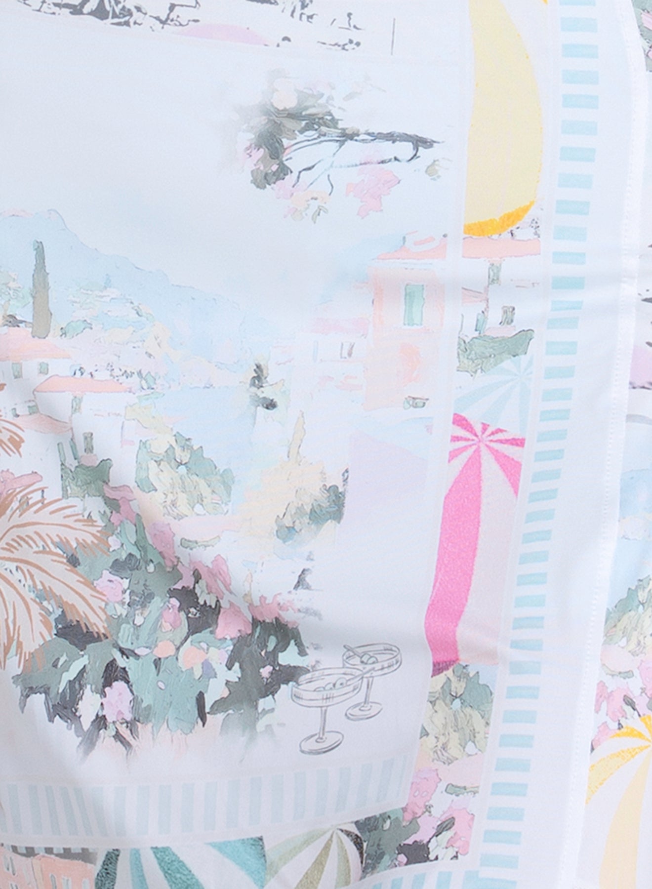 Lucky in Riviera Breeze 17.5" Pleated Print Skort-Conversational Print