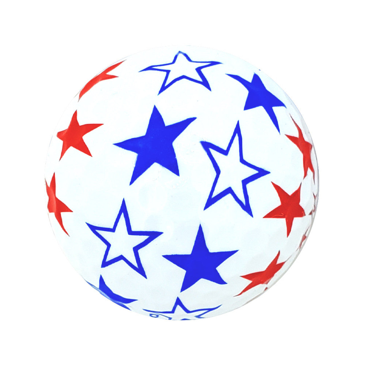 Navika Assorted Red/Blue Stars Printed Golf Balls-3 pack