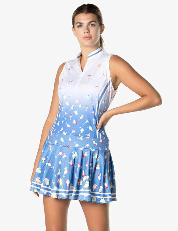 Lucky In Love Print Golf Dress- Cocktail