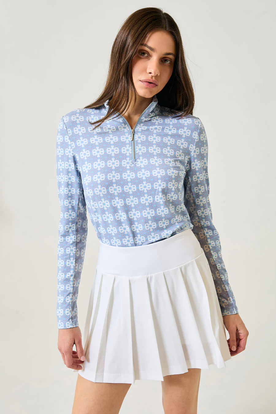 GG Blue Crystal Blue Georgia Ice Long Sleeve Shirt-French Links