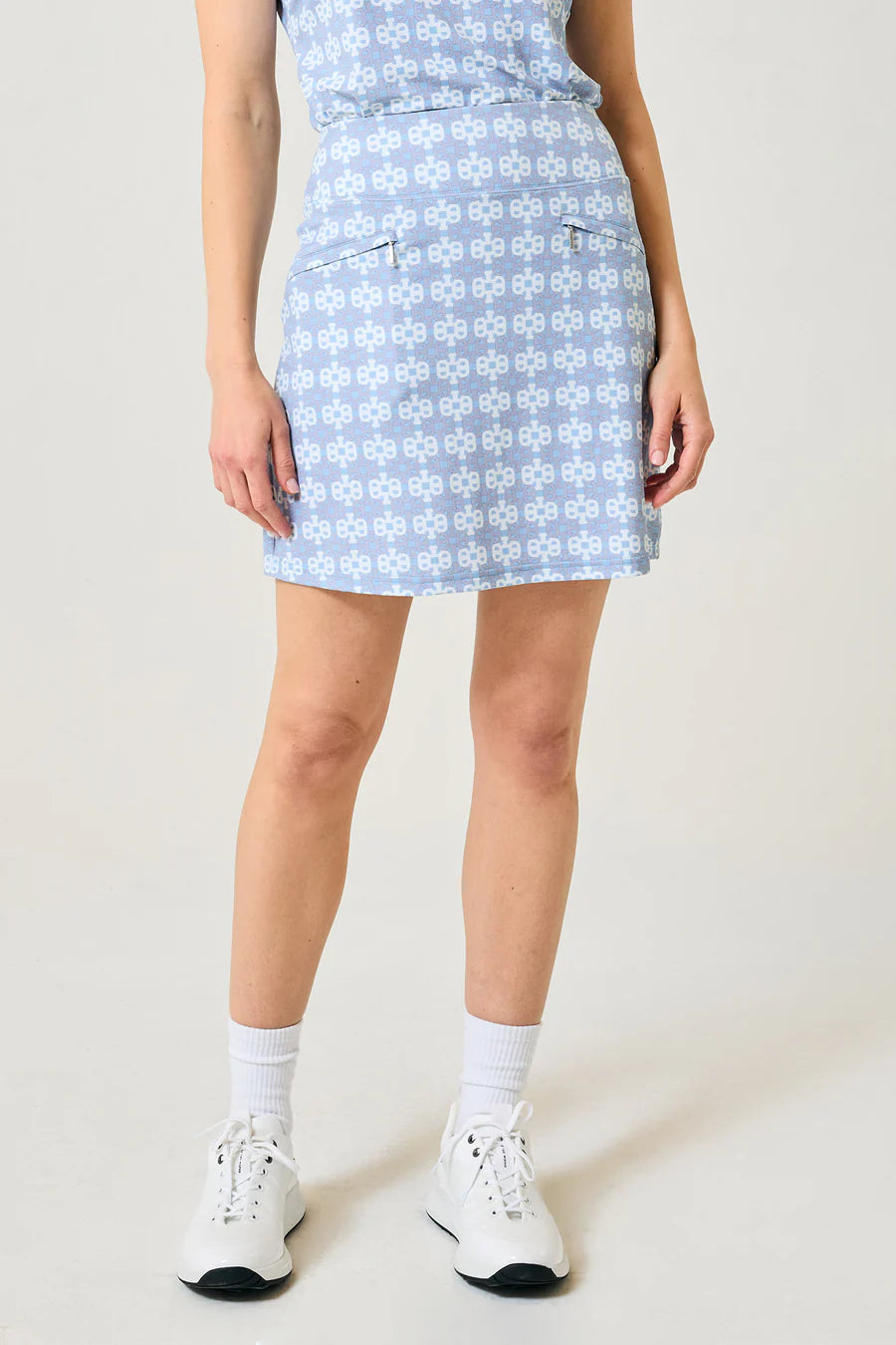 GG Blue Crystal Blue 17.5" Harlow Pull On Skort-Frozen Links