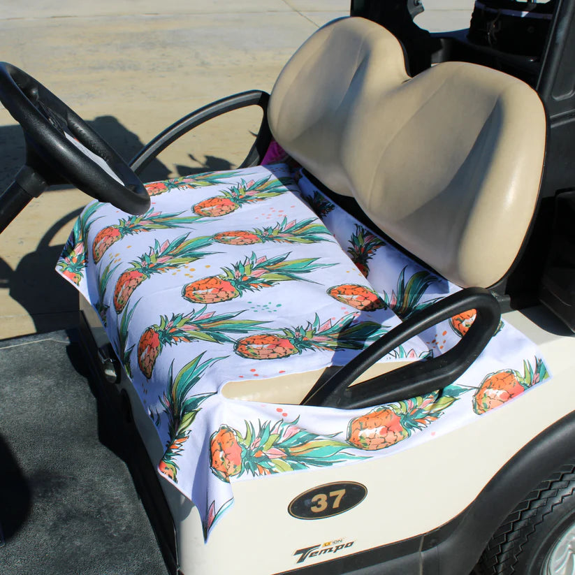 BOG Women's Double Sided Cat Seat Cover-Pineapple/Flamingo