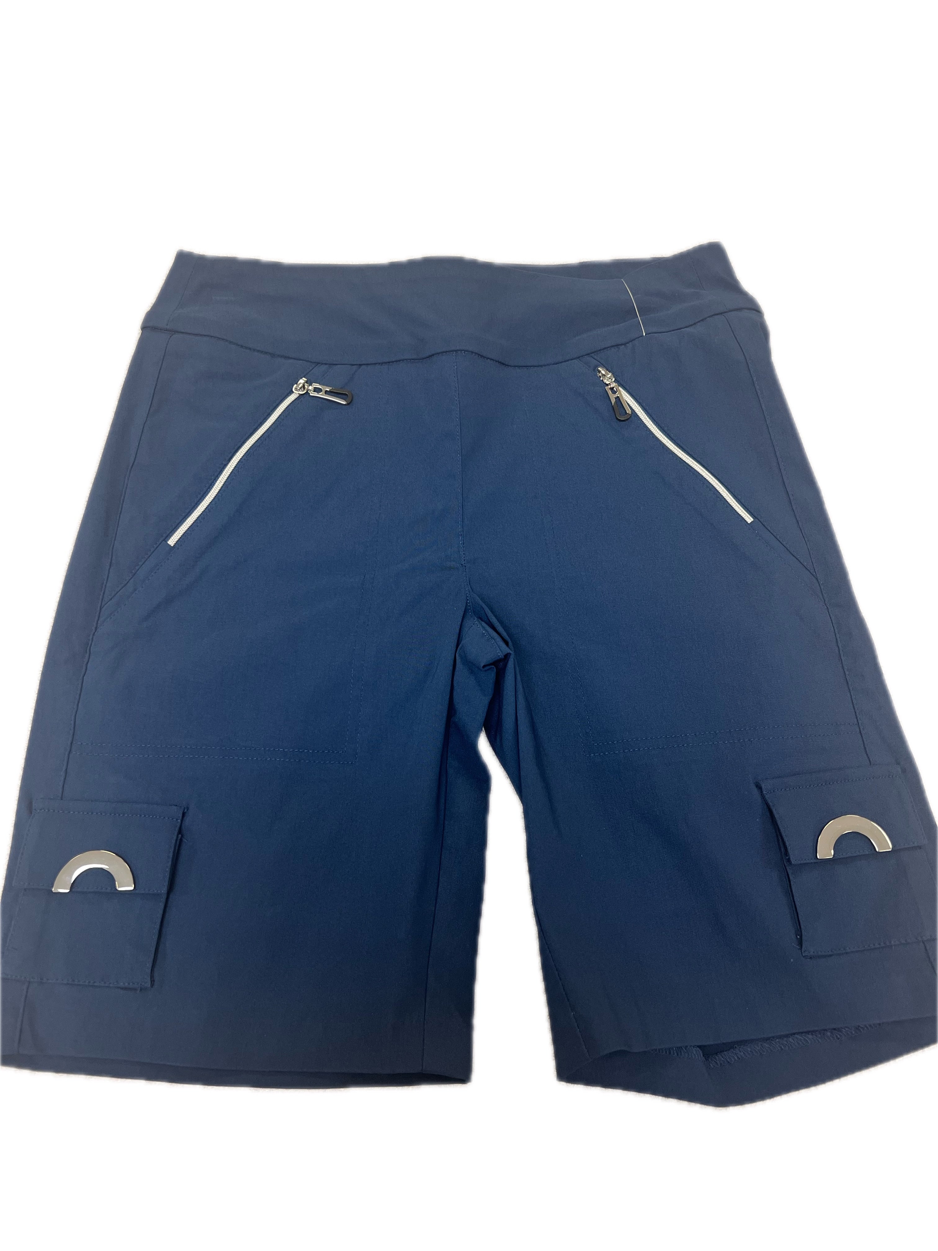 Jamie Sadock Spirit Basic Women's Skinnylicious Pull on 19" Knee Short-Navy Blue