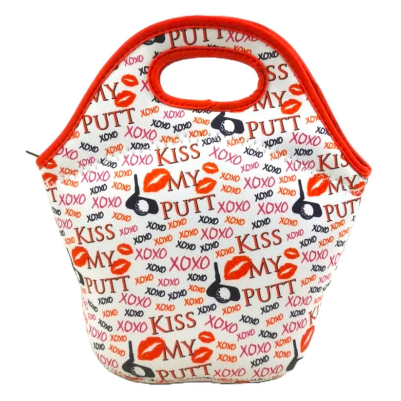 BOG Women's Printed Insulated Zippered Purse-Kiss My Putt