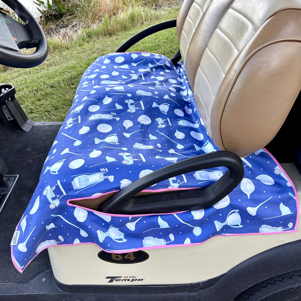BOG Women's Double Sided Cat Seat Cover-The Winner Pink/Winner Blue