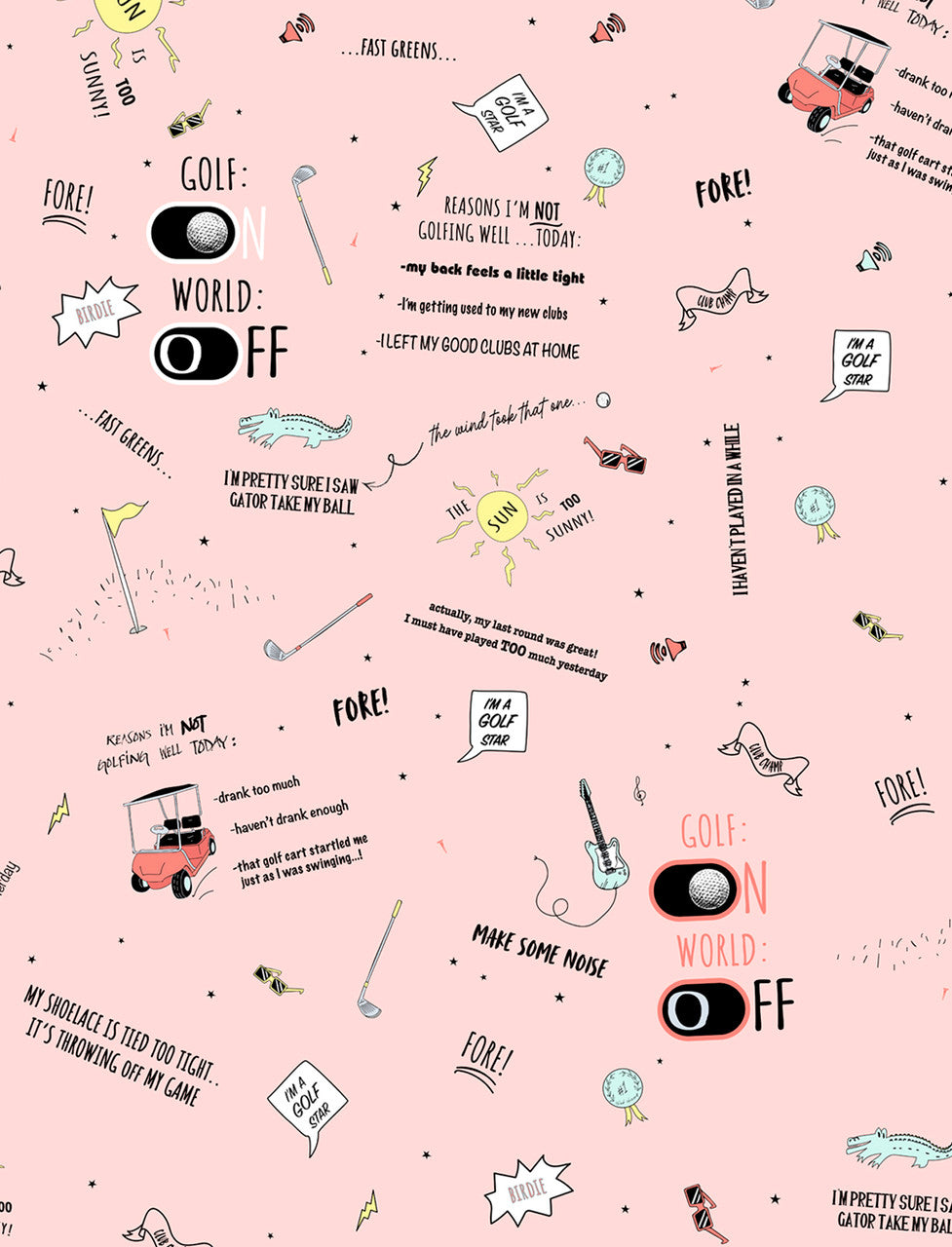 Jamie Sadock Basic Sunsense Long Sleeve Ultralight Sun Shirt-Golfstar Peach Print