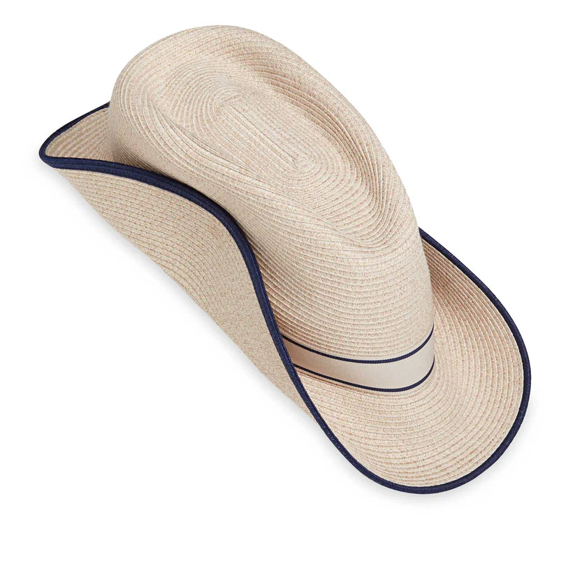 Wallaroo Hat Unisex Sterling Adjustable Straw Hat-Mixed Camel