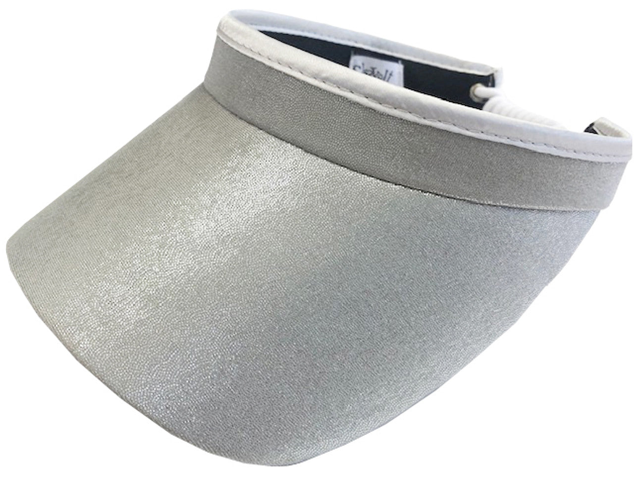 Glove It Coil Back Square 3.5" Brim Visor-Silver