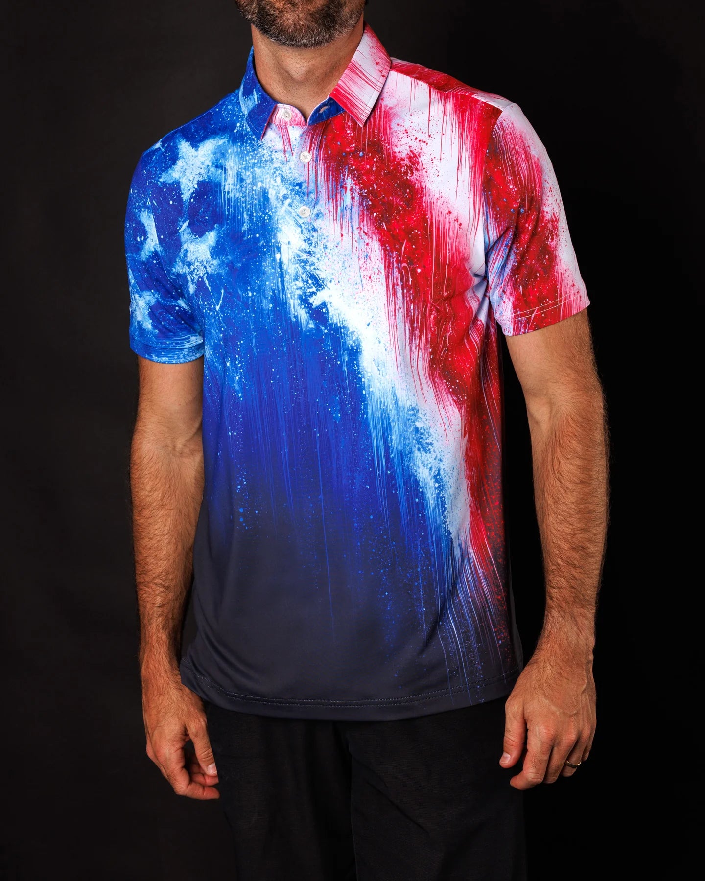Sunday Swagger Mens Born Free USA Print Short Sleeved Shirt
