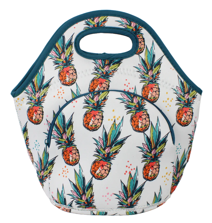 BOG Women's Printed Insulated Zippered Purse-Pineapple