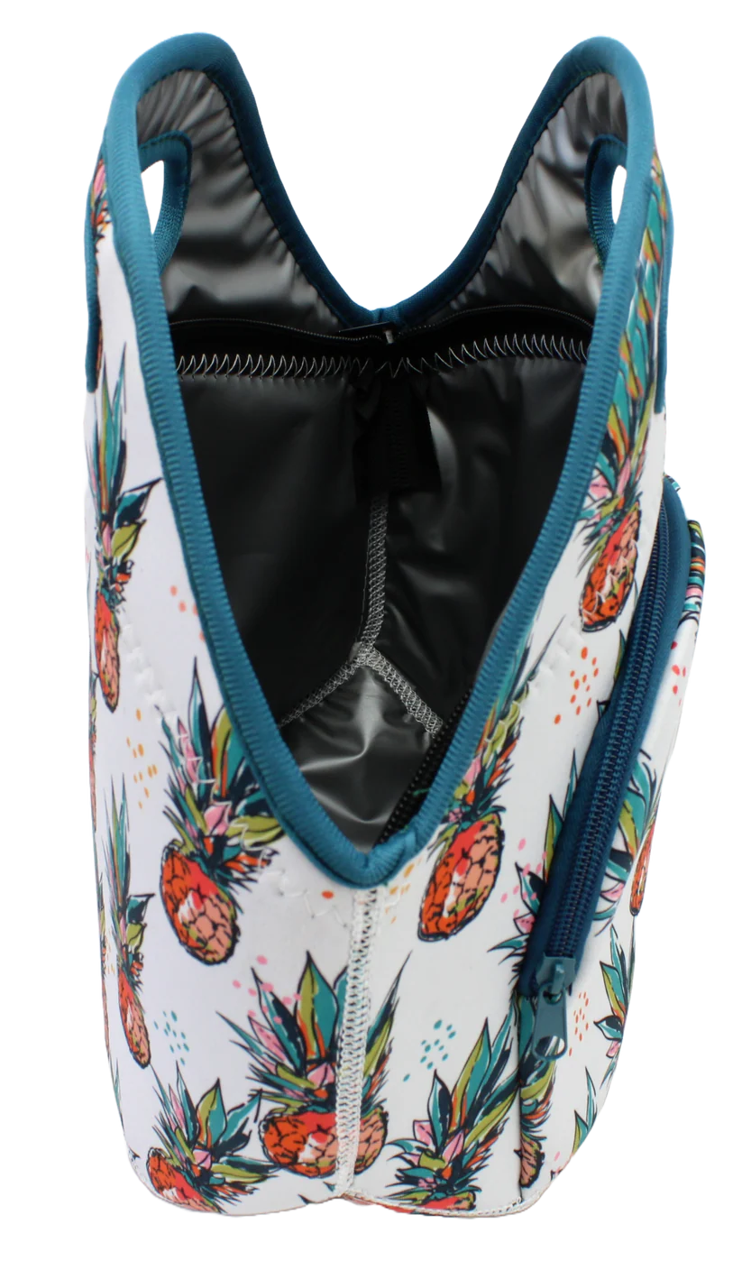 BOG Women's Printed Insulated Zippered Purse-Pineapple