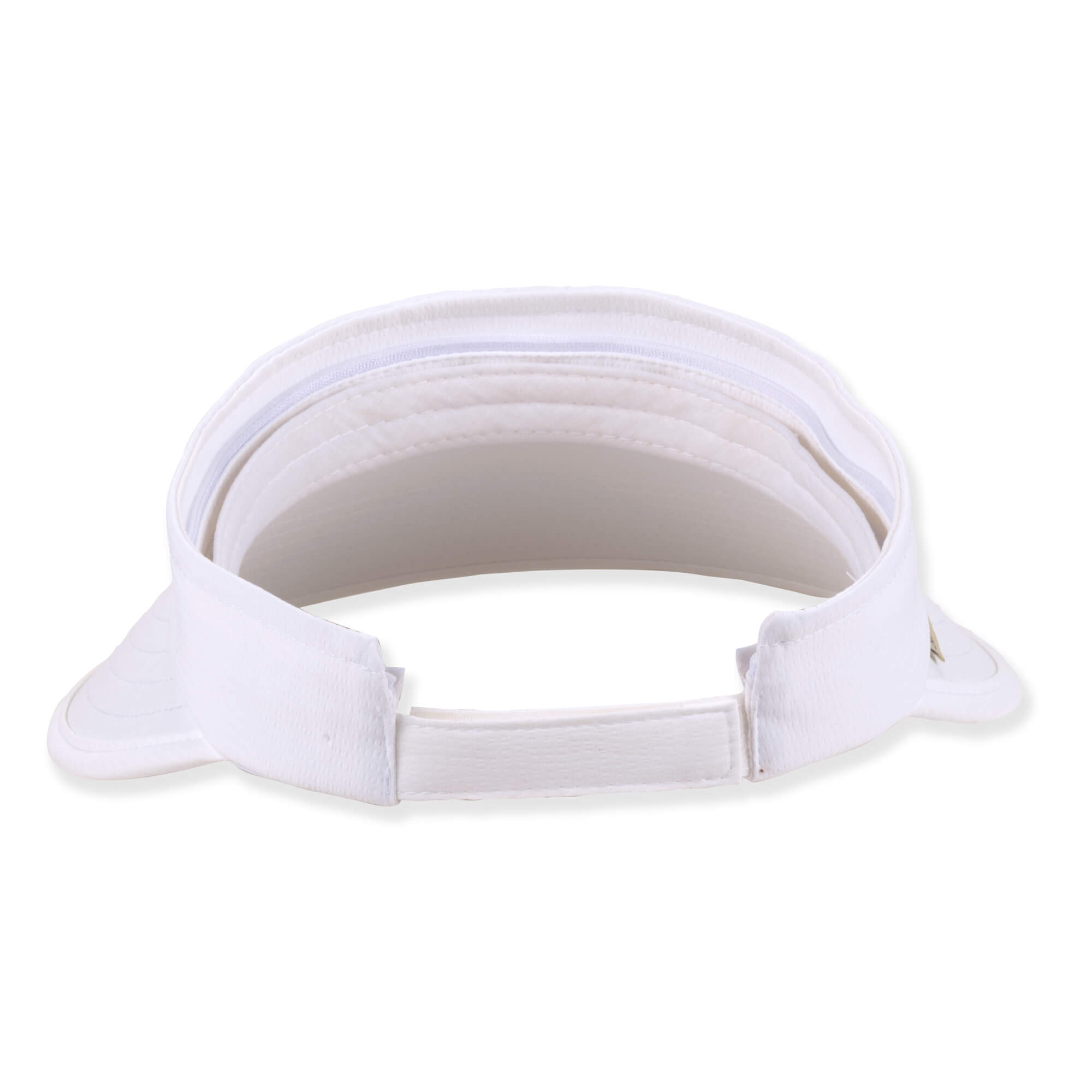 Sun N Sand Lightweight Convertible Polyester Cap 4" Brim-White, Beige