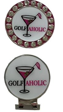 BOG Crystal Rimmed Ballmarker with matching Clip-15 Cute Designs