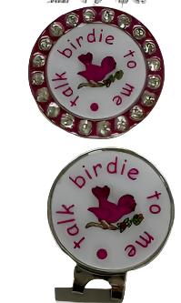 BOG Crystal Rimmed Ballmarker with matching Clip-15 Cute Designs
