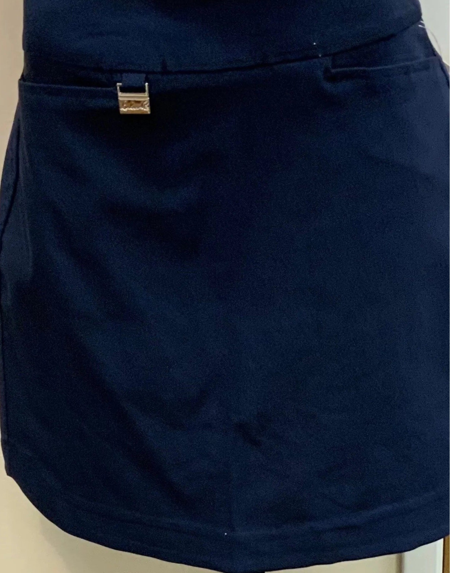 Lulu-B Women's Pull-On 17.5 Stretch Skort-Black, and Navy