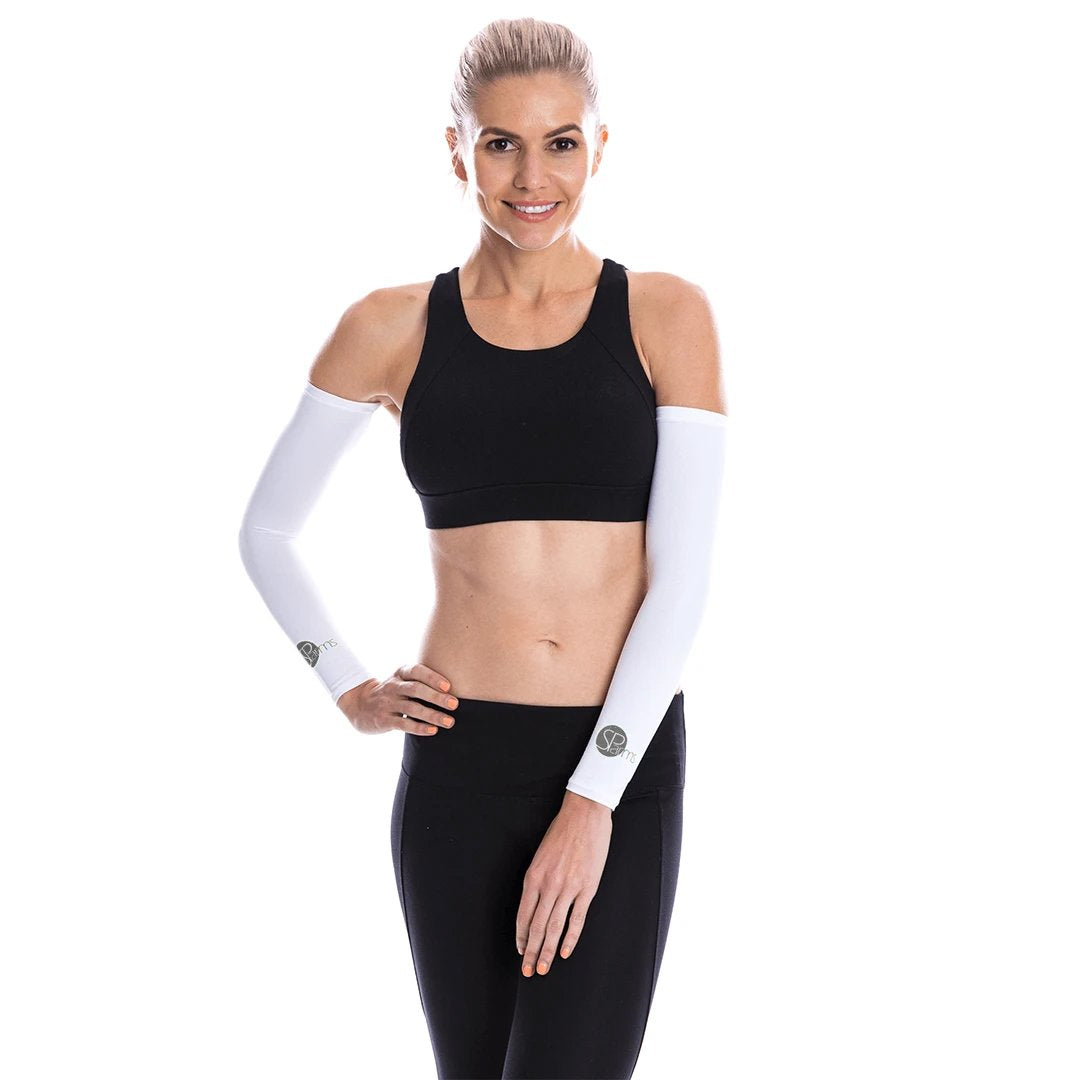 SParms Unisex Sun Protection Sleeves-White, Black, Gray or Pink
