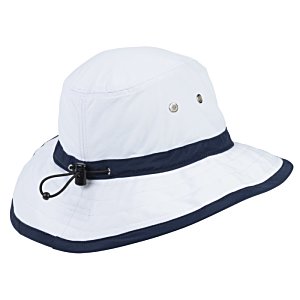 White with Black Accent Summer Hat Beach Straw Hats With Black Accents Wide Brim – AdDRESSingMe main image 3