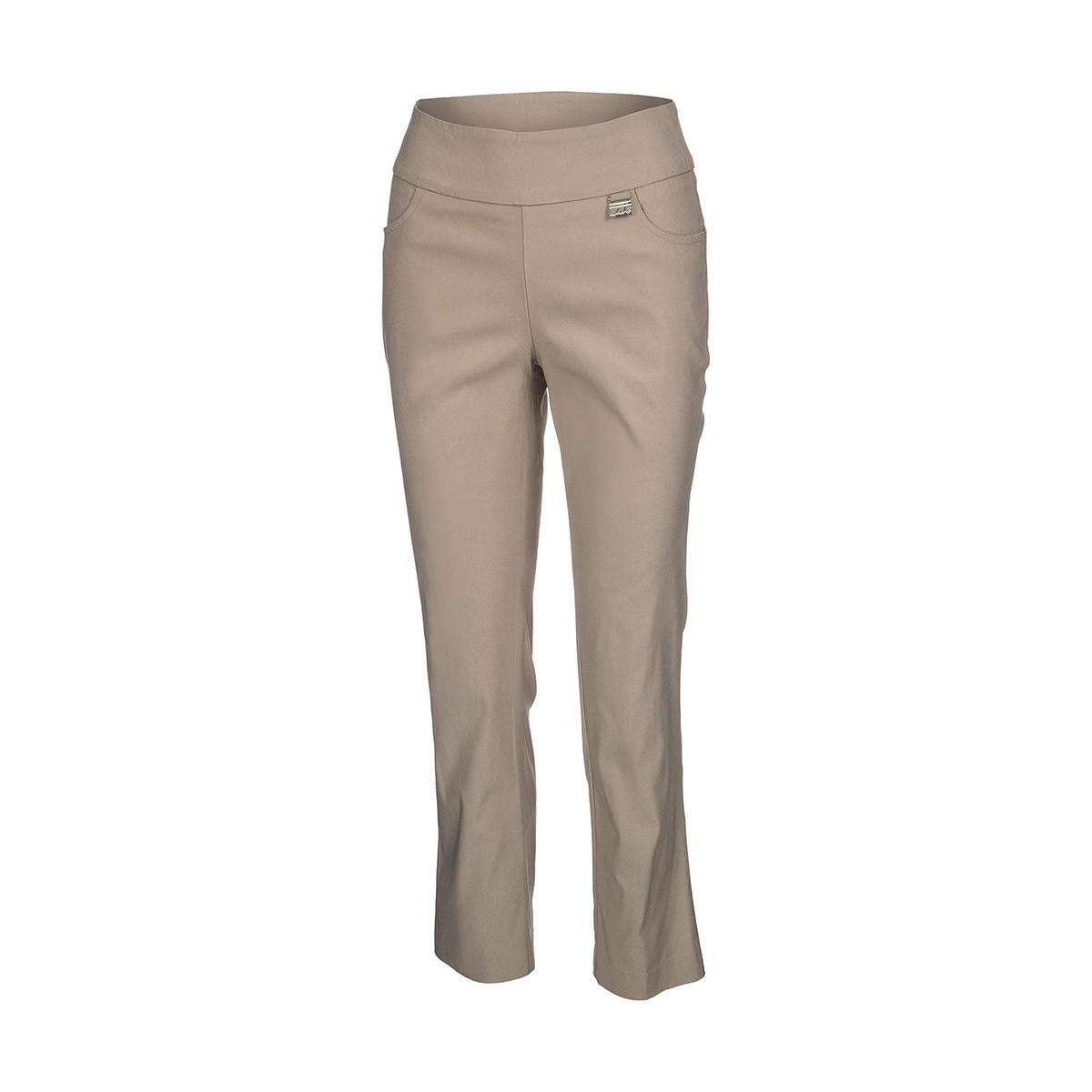 Lulu-B Women's Capri Pull-On Style-Black, White, Navy, Stone