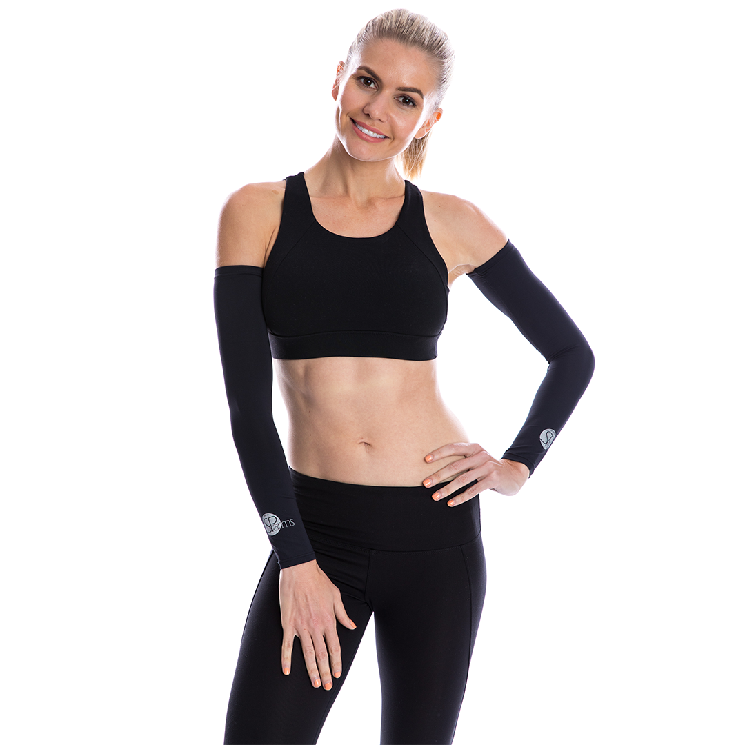 SParms Unisex Sun Protection Sleeves-White, Black, Gray or Pink