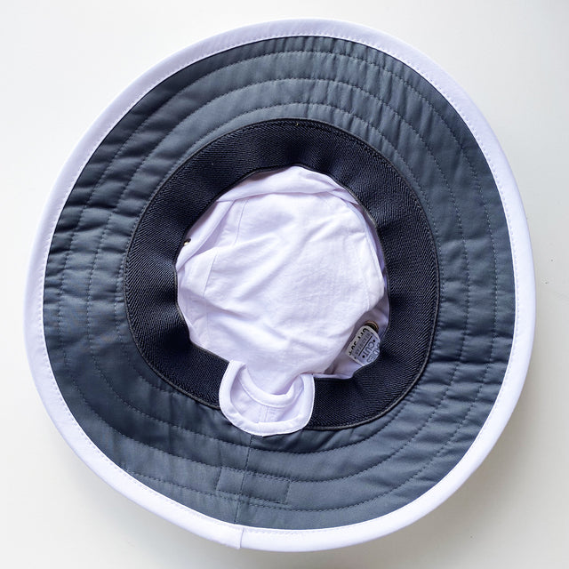 Ahead Polyester Bucket Hat with Pony Opening-White, Pink, Light Blue or Gray