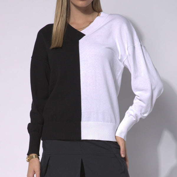 GG Blue-Athena  Sweater-Black & White