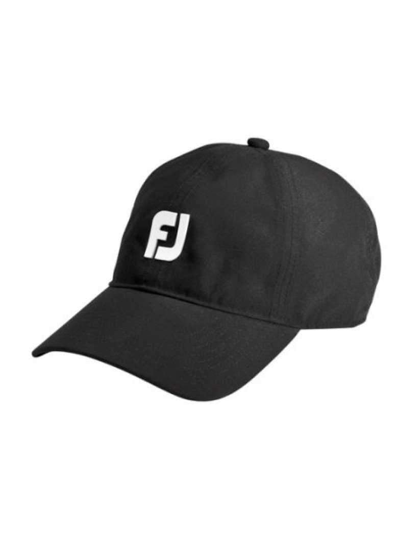 FJ Dry Joy Unisex Rain Cap-Black The Ladies Pro Shop display picture 1