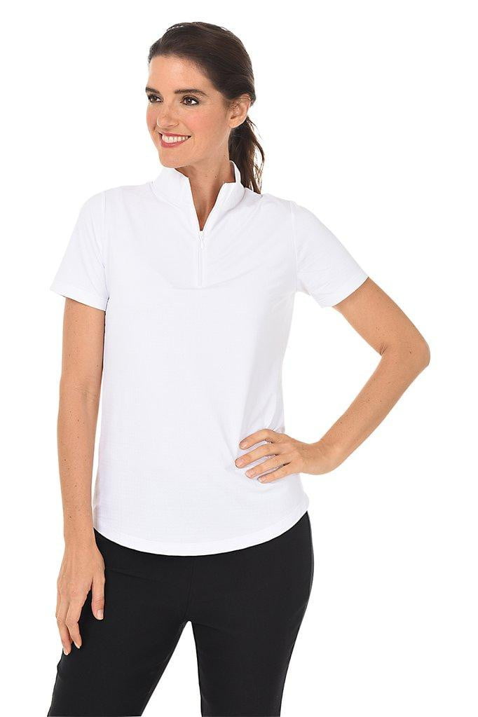 Shirts,IBKUL,IBKUL Women's Short Sleeve Solid Mock Neck Golf Sun Protection Shirt - Assorted Colors,the-ladies-pro-shop-2,ladiesproshop,ladiesgolf,golfclothes,ladiesgolfclothes,cutegolfclothes,womensgolfclothes,ladiesgolfclothing,womensgolfclothing