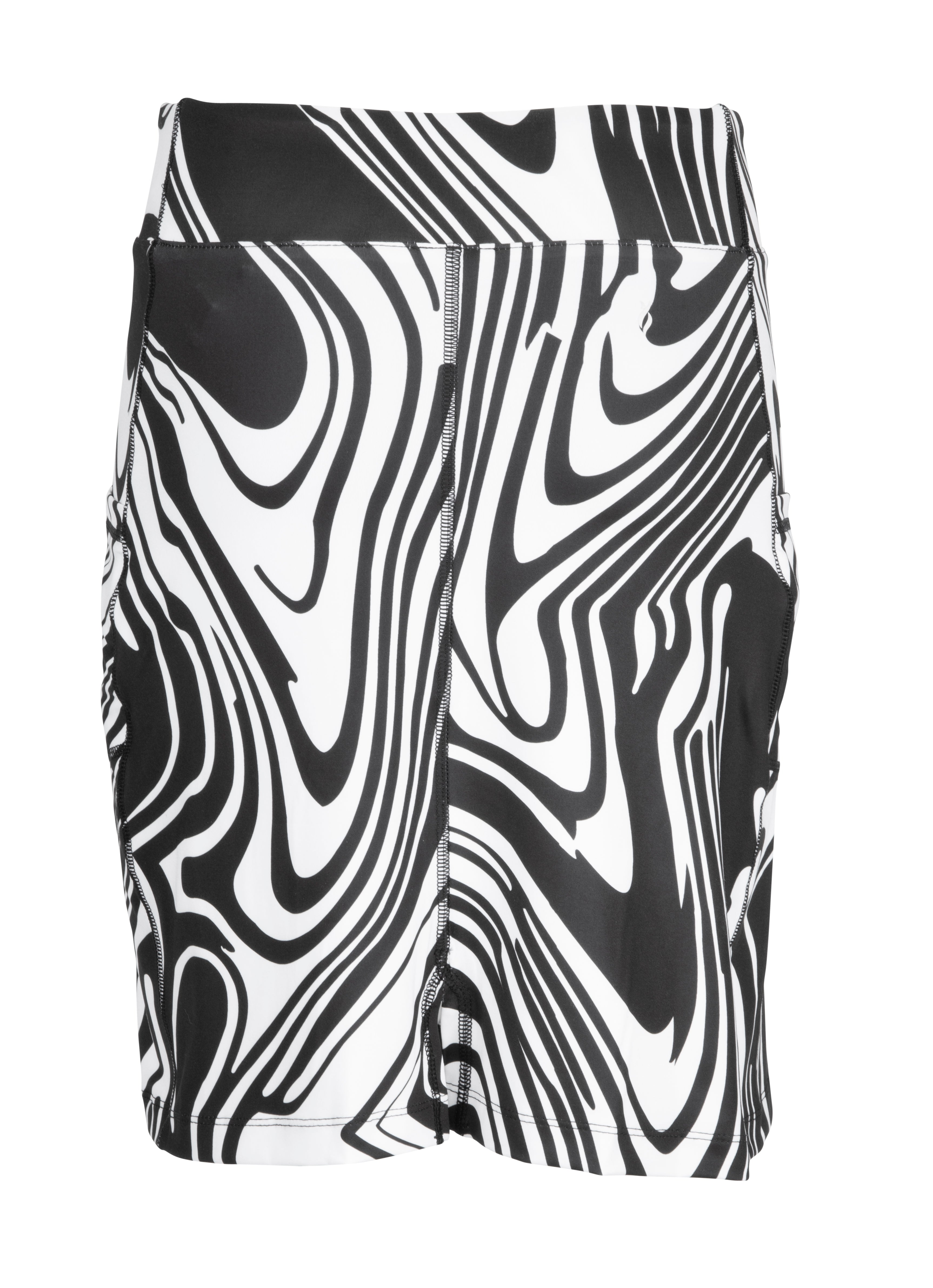 NANCY LOPEZ Pro Knit Pull On SKORT-Rush Black Print