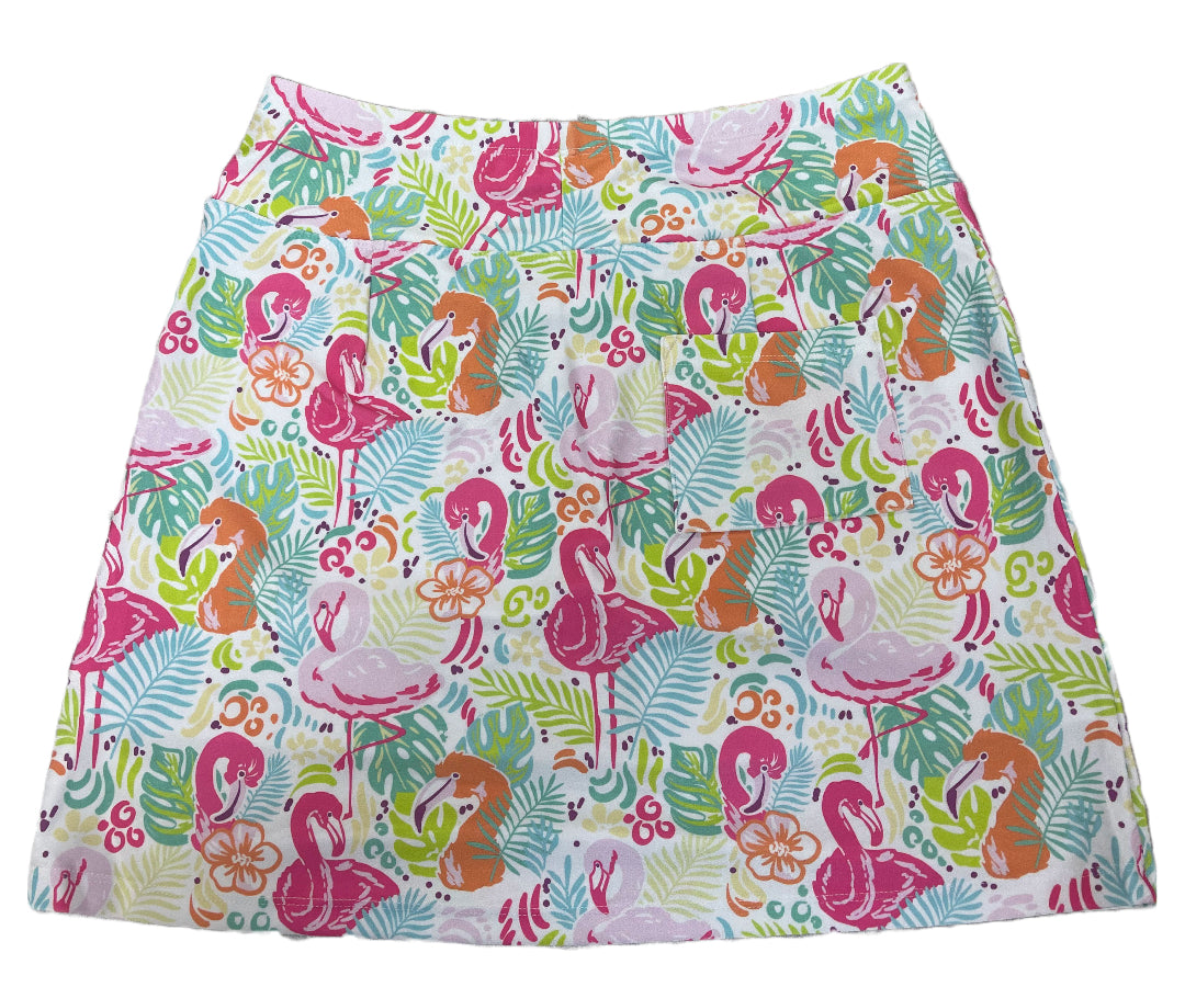 Bskinz Women's Knit Print Stretch Pull-On 20" Longer Skort- Pippa