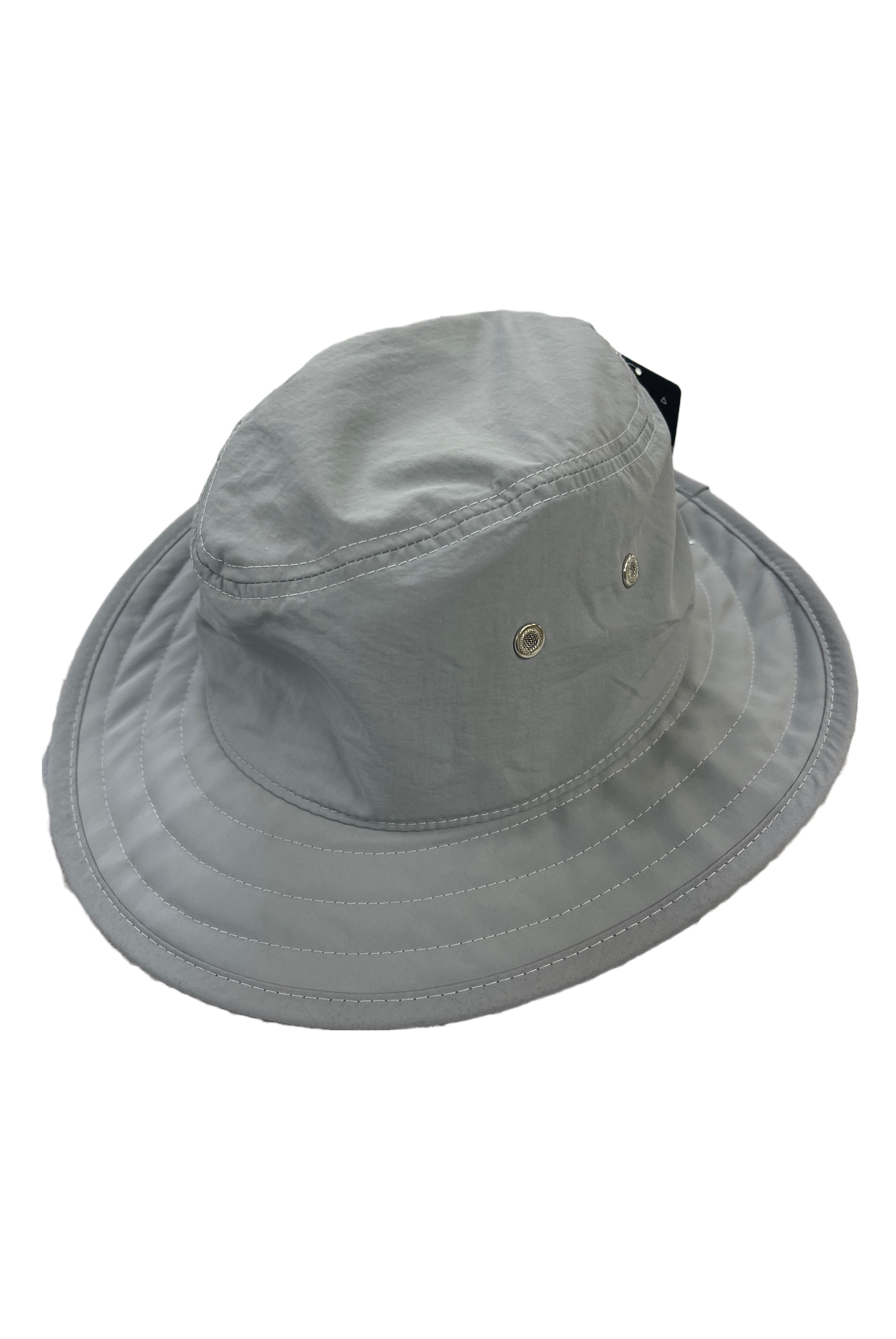 Ahead Polyester Bucket Hat with Pony Opening-White, Pink, Light Blue or Gray