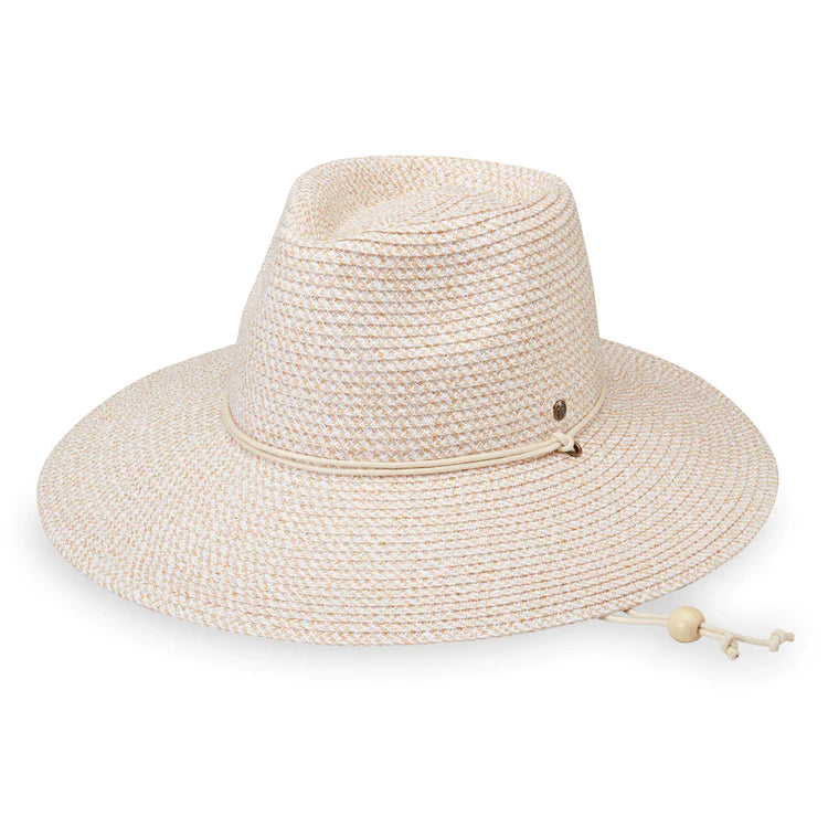 Wallaroo Sanibel PETITE Women's Sun Protection Hat-White/Beige