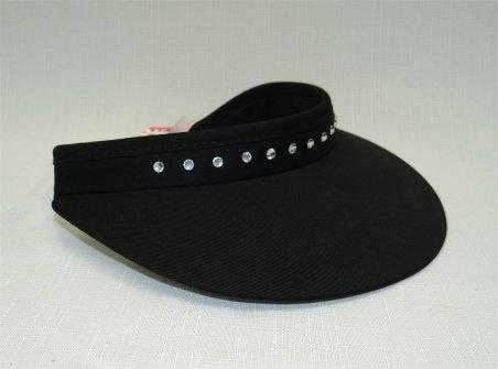 Hats,Town Talk,Town Talk 3" Crystal Trimmed Coil Back 3" Brim Visor,the-ladies-pro-shop-2,ladiesproshop,ladiesgolf,golfclothes,ladiesgolfclothes,cutegolfclothes,womensgolfclothes,ladiesgolfclothing,womensgolfclothing